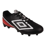 Chuteira de Campo Umbro Force - Adulto PRETO/BRANCO