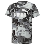 Camiseta Puma Essentials+ Street Art Printed - Infantil PRETO