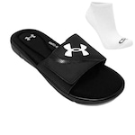 Kit Chinelo Under Armour Ignite Vi Sl + Meia - Unissex PRETO