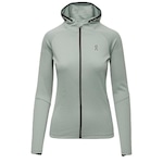 Jaqueta com Capuz On Running Climate Zip Hoodie - Feminina VERDE