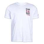 Camiseta New Era Chicago Bulls Sport Performance - Masculina BRANCO