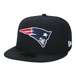 Boné Aba Reta New Era New England Patriots 5950 Nfl - Fechado - Adulto PRETO