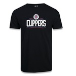 Camiseta New Era Los Angeles Clippers Basic Logo Nba - Masculina PRETO