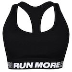 Top Run More Duplo Max - Feminino PRETO