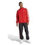 Conjunto de Agasalho Masculino adidas 3 Stripes VERMELHO/BRANCO