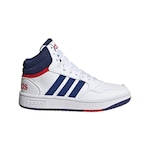 Tênis adidas Hoops Mid - Infantil BRANCO