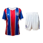 Conjunto do Bahia Esquadrão Tricolor - Infantil AZUL/VERMELHO