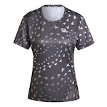 Camiseta adidas Estampada Aeroready - Feminina PRETO