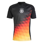 Camisa Pré-Jogo Alemanha adidas - Masculina PRETO