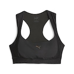 Top de Treino Puma Logo Love Mid Support - Feminino PRETO