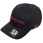 Boné Aba Curva Quiksilver Decades Type - Snapback - Adulto PRETO