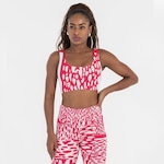 Top Alças Estampado FitDance - Feminino ROSA ESCURO