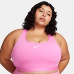 Top Plus Size Nike Swoosh - Feminino Rosa/Ouro