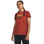 Camiseta de Treino Under Armour Project Rock Arena - Feminina VERMELHO