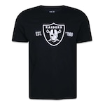 Camiseta New Era Las Vegas Raiders Core - Masculina PRETO