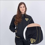 Conjunto de Agasalho do São Paulo Trilobal Classic - Feminino PRETO