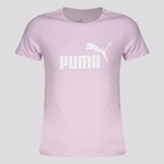 Camiseta Puma Ess Logo - Infantil ROXO