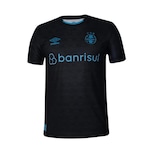 Camisa do Grêmio Of.3 Umbro Classic Nº10 - Masculina PRETO