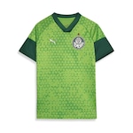 Camisa Treino e Viagem Torcedor do Palmeiras Puma - Infantil VERDE