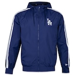 Jaqueta Corta Vento com Capuz New Era Los Angeles Dodgers Hiphop - Masculina AZUL ESCURO