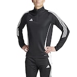 Blusão adidas Gola Alta Zíper 3/4 Treino Tr 24 Futebol - Masculino PRETO/BRANCO