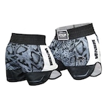 Short Muay Thai Venum Amazonia Performance Black Unissex PRETO/CINZA