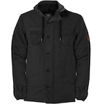 Jaqueta com Capuz Rip Curl Gibbos Jacket com Forro em Sherpa Washed - Masculina PRETO