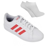 Kit Tênis adidas Grand Court Base 2.0 - Adulto + Par de Meia BRANCO