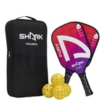 Kit com 2 Raquetes de Pickleball Shark Fury + 4 Bolas + Capa Nao Se Aplica