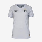 Camisa do Santos 2024 Umbro Of.1 Jogadora - Feminina PRETO