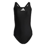 Maio adidas 3 Bars Suit - Feminino PRETO/BRANCO