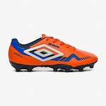 Chuteira de Campo Umbro Prisma - Adulto LARANJA/BRANCO