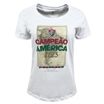 Camiseta do Fluminense Campeão da América Liga Retrô - Feminina BRANCO