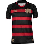 Camiseta do Sport 2024 Umbro Oficial Torcedor 2024 - Masculina PRETO/VERMELHO