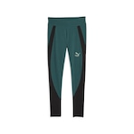 Calça Legging Puma Classics Block - Feminina VERDE/PRETO