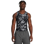 Regata de Compressão Masculina Under Armour Heatgear Iso-Chill Printed - Under Armour PRETO