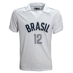 Camisa Brasil Vôlei 1984 Liga Retrô - Masculina BRANCO