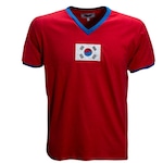 Coréia do Sul 1970 - Liga Retro - Masculina Camisa VERMELHO