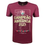 Camiseta Fluminense Campeão da América Grená Liga Retrô - Masculina VINHO/VERMELHO