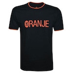 Camiseta Liga Retrô Oranje - Masculina PRETO