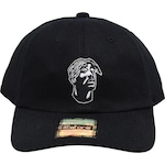 Boné Aba Curva Rhinosize E-Stars Dad Hat Tupac - Masculino PRETO