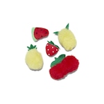 Kit Jibbitz? Crocs Salada de Fruta Pom Pom Pack com 5 Peças BRANCO