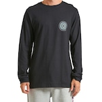 Camiseta Hurley Manga Longa Spiral  - Masculina PRETO