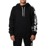 Blusão de Moletom com Capuz Quiksilver Raglan Omni Action Wt24 - Masculino PRETO