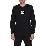 Camiseta Dc Shoes Manga Longa Minimal Stripe Wt24 - Masculina PRETO