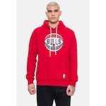 Blusão de Moletom com Capuz Nba Basketball Chicago Bulls - Masculino VERMELHO