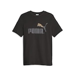 Camiseta Puma Classics No.1 Logo - Unissex PRETO