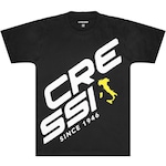 Camiseta de Algodão Cressi Lisa Pesca Sub - Masculina PRETO