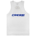 Camiseta Regata Cressi Algodão Lisa - Masculina BRANCO