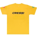 Camiseta de Algodão Cressi Lisa - Masculina AMARELO